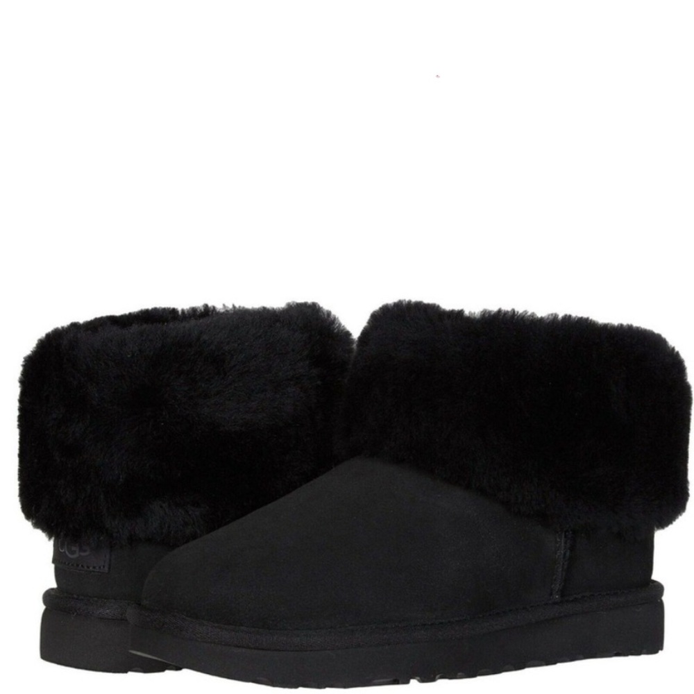 Ugg Classic Mini Fluff Genuine Shearling Bootie 7